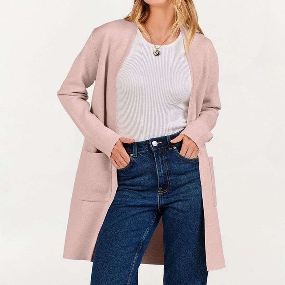 ANRABESS | Long Cardigan Sweater Small - Picture 5 of 16